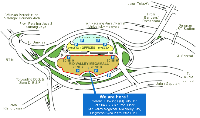 Mall Map  Mid Valley Megamall