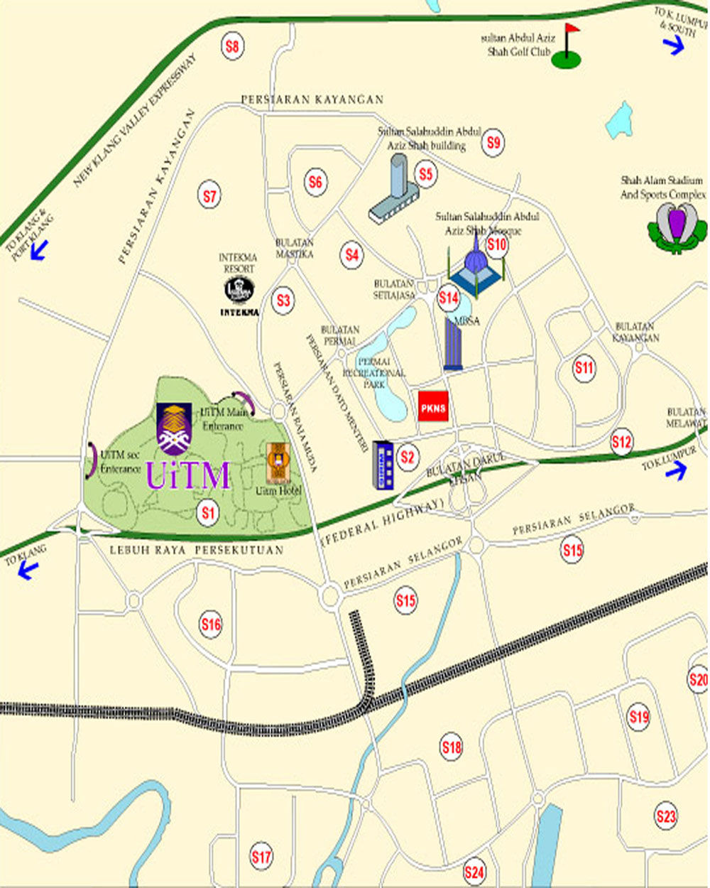 UiTM Shah Alam listed by Malaysiamap.org Map of Malaysia Map Kuala